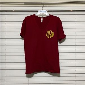 Short sleeve, V Neck Pi Beta Phi t-shirt